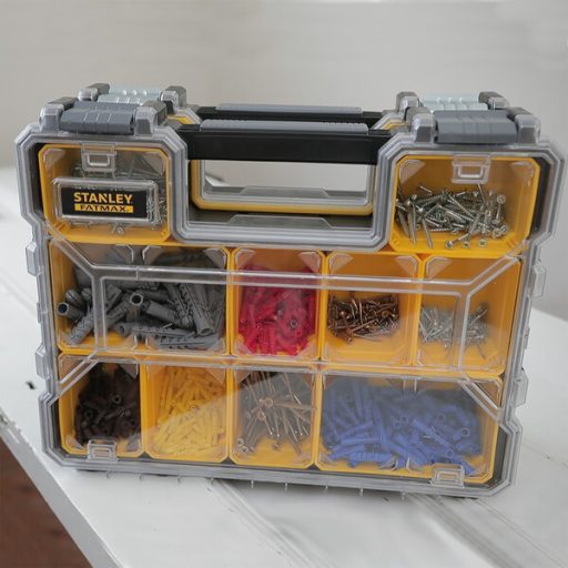 STANLEY Szortimenter táska 1-97-521 - FATMAX Pro fémcsatos (ütésálló fedélrész, mély kivitel)