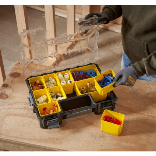 STANLEY Szortimenter táska 1-97-521 - FATMAX Pro fémcsatos (ütésálló fedélrész, mély kivitel)