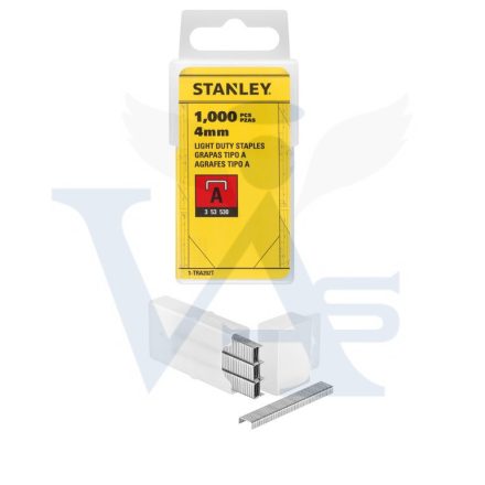STANLEY tűzőgép kapocs A   4mm (1000db) 1-TRA202T (11,3mm)