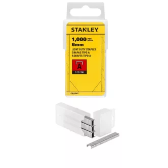   STANLEY tűzőgép kapocs A   6mm (1000db) 1-TRA204T (11,3mm)