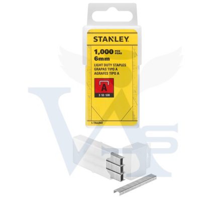 STANLEY tűzőgép kapocs A   6mm (1000db) 1-TRA204T (11,3mm)
