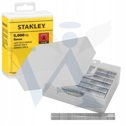 STANLEY tűzőgép kapocs A   6mm (5000db) 1-TRA204-5T (11,3mm)