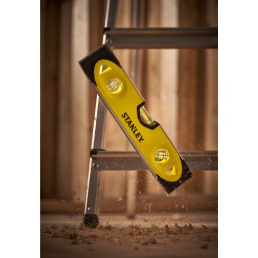 STANLEY vízmérték   300mm MÁGNESES - TORPEDO, 3-LIBELLA  (0-43-511)