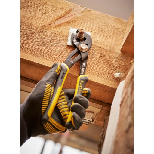 STANLEY vízpumpafogó 250mm nyomógombos 0-84-648 - Kovácsolt acél, ERGO plasztik-nyél