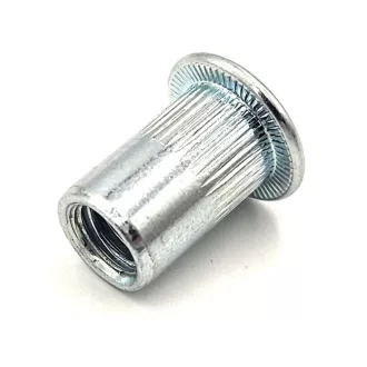  Szegecs anya Kerek-Laposperemű-ACÉL M  5 (  5x13/  7mm, 0.5-2.5) Bordázott!