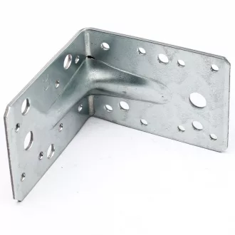   Szegezőlemez-SAROK 172x105x  90x3,0mm - HORGANYZOTT, Erősített