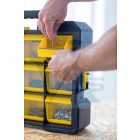 STANLEY Szortimenter táska FMST81077-1 - FATMAX Billenőfiókos (ütésálló fedélrész, alacsony kivitel, összeépíthető)