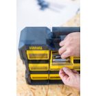 STANLEY Szortimenter táska FMST81077-1 - FATMAX Billenőfiókos (ütésálló fedélrész, alacsony kivitel, összeépíthető)