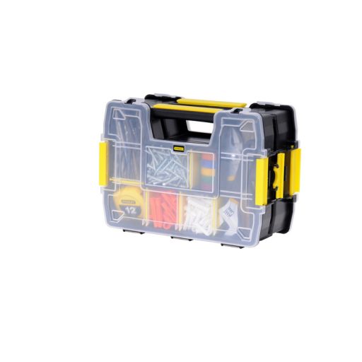 STANLEY Szortimenter táska STST1-71197 -SORTMASTER® műanyagcsatos (összecsatolható, 2 oldara nyitható)