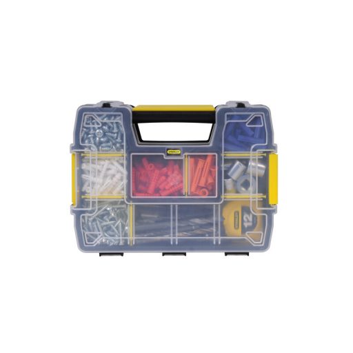 STANLEY Szortimenter táska STST1-71197 -SORTMASTER® műanyagcsatos (összecsatolható, 2 oldara nyitható)