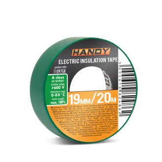 Szigetelő szalag 20x19mm ELECTRICAL TAPE - HANDY ZÖLD