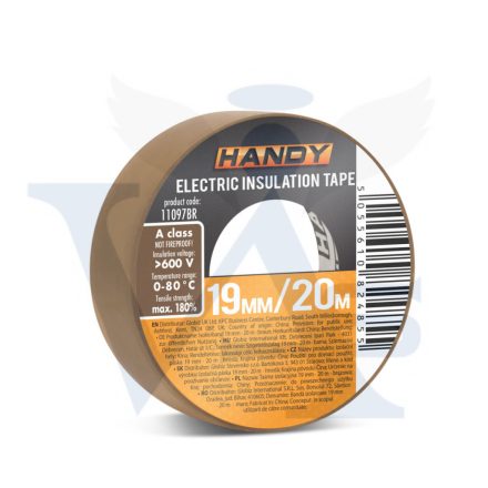 Szigetelő szalag 20x19mm ELECTRICAL TAPE - HANDY BARNA
