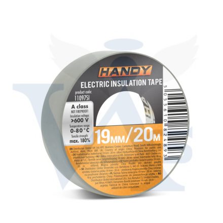 Szigetelő szalag 20x19mm ELECTRICAL TAPE - HANDY EZÜST