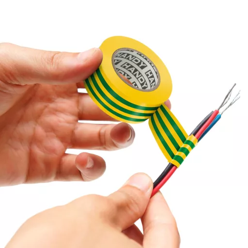 Szigetelő szalag 20x19mm ELECTRICAL TAPE - HANDY ZÖLD-SÁRGA