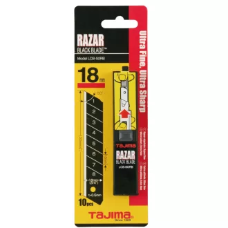   TAJIMA pvc vágó tartalék penge LCB50-RB 18mm - RAZAR BLACK Fekete 10db/csom (JAPÁN) AKCIÓ!
