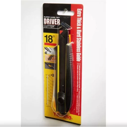 TAJIMA pvc vágókés Szakipari 18-mm - AUTOMATA ZÁRRAL DC-560B/Y1 Több funkciós (JAPÁN)