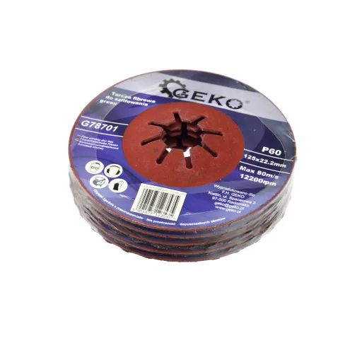Bordás csiszolótárcsa 125mm P-60 C - Kő-Műkő-Beton 
GEKO:78701