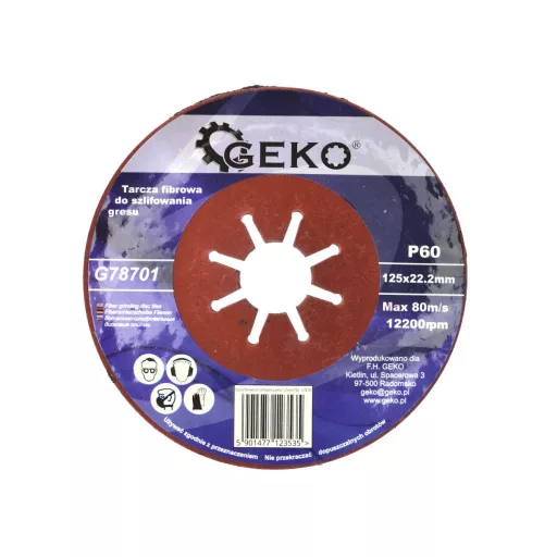 Bordás csiszolótárcsa 125mm P-60 C - Kő-Műkő-Beton 
GEKO:78701