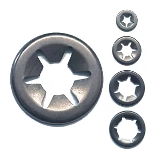 Tengelyrögzítő gyűrű STARLOCK-N 12mm NATÚR-ACÉL