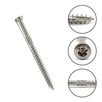   Teraszépítőcsavar-A2 5,0x  50 TORX T20  - (C-1 acél) ROZSDAMENTES
