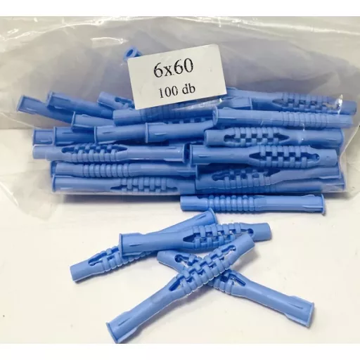 Tipli műanyag   6x  60 PEREMES KÉK-UNI  - MAGYAR (blau)