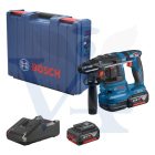 BOSCH akkumulátoros Fúrókalapács SDS-PLUS GBH-185-LI - Koffer, + kiegészítő fogantyú (1,9 Joule ütőerő)