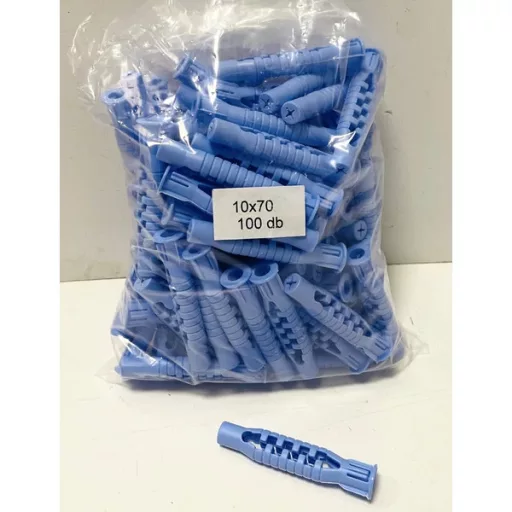 Tipli műanyag 10x  70 PEREMES KÉK-UNI  - MAGYAR (blau) 50 db/csom