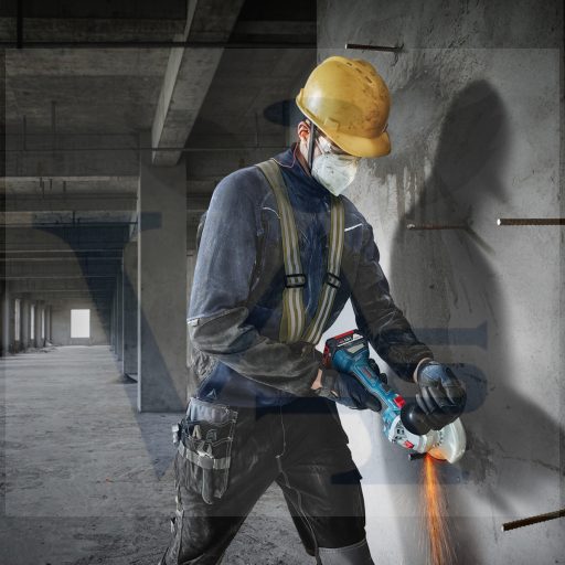 BOSCH akkumulátoros Sarokcsiszoló 125mm GWS-180-LI - 700W, Kiegyensúlyozott kialakítás és keskeny nyél (2x4,0 akkumulátor és töltő)