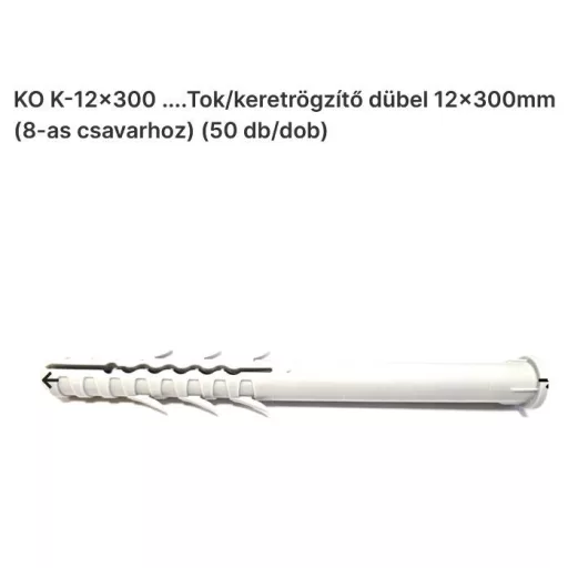 Tipli műanyag 10x200 TOK/KERETRÖGZÍTŐ  - SZÜRKE (6-os csavarhoz)
