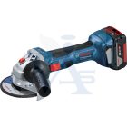 BOSCH akkumulátoros Sarokcsiszoló 125mm GWS-180-LI - 700W, Kiegyensúlyozott kialakítás és keskeny nyél (akku és töltő nélkül)