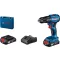 BOSCH akkumulátoros Fúró-Csavarozó GSR-185-LI - koffer (2x2,0Ah/18V)
