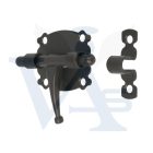 Tolózár   60mm BAJONETT Díszes SPANYOL N°6119/  60x  87 AMIG Mod.484 Festett FEKETE