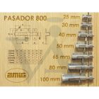 Tolózár 100mm BAJONETT  INOX, szögletes - AMIG Mod.800