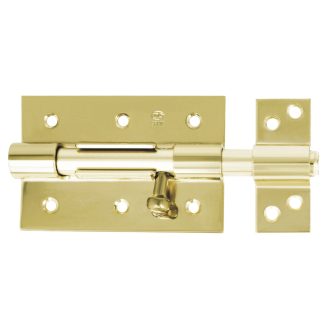   Tolózár 100mm BAJONETT Lakatolható SPANYOL N°844  /100x  64mm AMIG Mod.454 SÁRGARÉZ bevonat