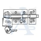 Tolózár 100mm BAJONETT Lakatolható SPANYOL N°844  /100x  64mm AMIG Mod.454 SÁRGARÉZ bevonat