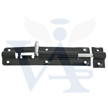 Tolózár 125mm BAJONETT Fekete - IMPORT keskeny talplemezzel