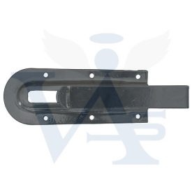   Tolózár 127mm ÉPÜLET Egyenes FEKETE - Rácsavarozható + Ellendarab