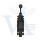 Tolózár 250mm BAJONETT Díszes SPANYOL N°6103  /250x  60mm AMIG Mod.410 Fekete