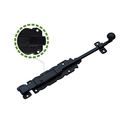 Tolózár 250mm BAJONETT Díszes SPANYOL N°6103  /250x  60mm AMIG Mod.410 Fekete