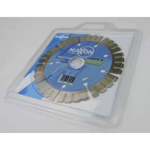 DIATECH gyémánt vágótárcsa MAXON Deluxe 125x22,2x  7,0mm SZEGMENSES (Főleg grelapok, kerámia, csempe vágásához)