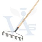 TRUPER gereblye, FA-nyelezett - 16-fog / 350mm széles (1520mm-FA nyéllel)