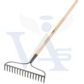   TRUPER gereblye, FA-nyelezett - 16-fog / 350mm széles (1520mm-FA nyéllel)