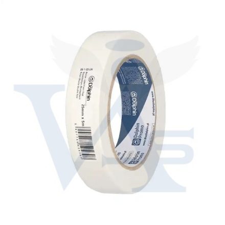 BLUE Dolphin ragasztószalag 25mm/  5,0fm 2/2 - N°06-103-EN Kétoldalas-szivacsos FEHÉR