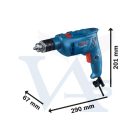 BOSCH hálózati Ütvefúrógép GSB-600 - 600W, Tokmánykulcs, mélységütköző (48.000 ütés/perc)