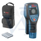 BOSCH keresőműszer (falszkenner) D-tect-120 - Intuitív radaros rendszer, 38-120mm (Vas, réz, vezeték, fa, víz)