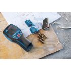 BOSCH keresőműszer (falszkenner) D-tect-120 - Intuitív radaros rendszer, 38-120mm (Vas, réz, vezeték, fa, víz)
