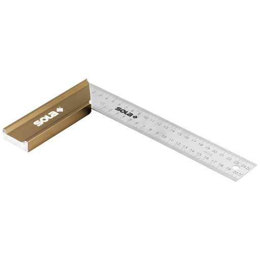 SOLA asztalos derékszög   350mm - SRB_350 (Alumínium fogantyú, rozsdamentes, 350x175mm)