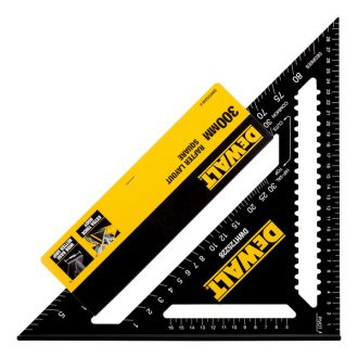   DEWALT ács derékszög   300x300mm TALPAS - DWHT25228-0 (Hosszab oldalán szögmérővel)