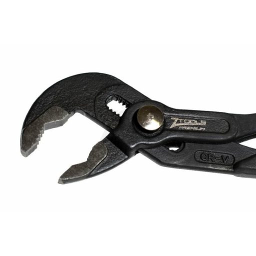 Vízpumpafogó 250mm nyomógombos Z tools- Kovácsolt acél, piros PVC nyél