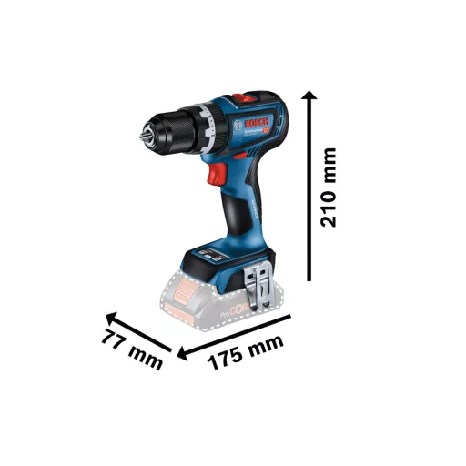 BOSCH akkumulátoros Ütvefúró-Csavarozó GSB-18V-90C - L-Boxx (2x4,0Ah/18V-PRO CORE)
